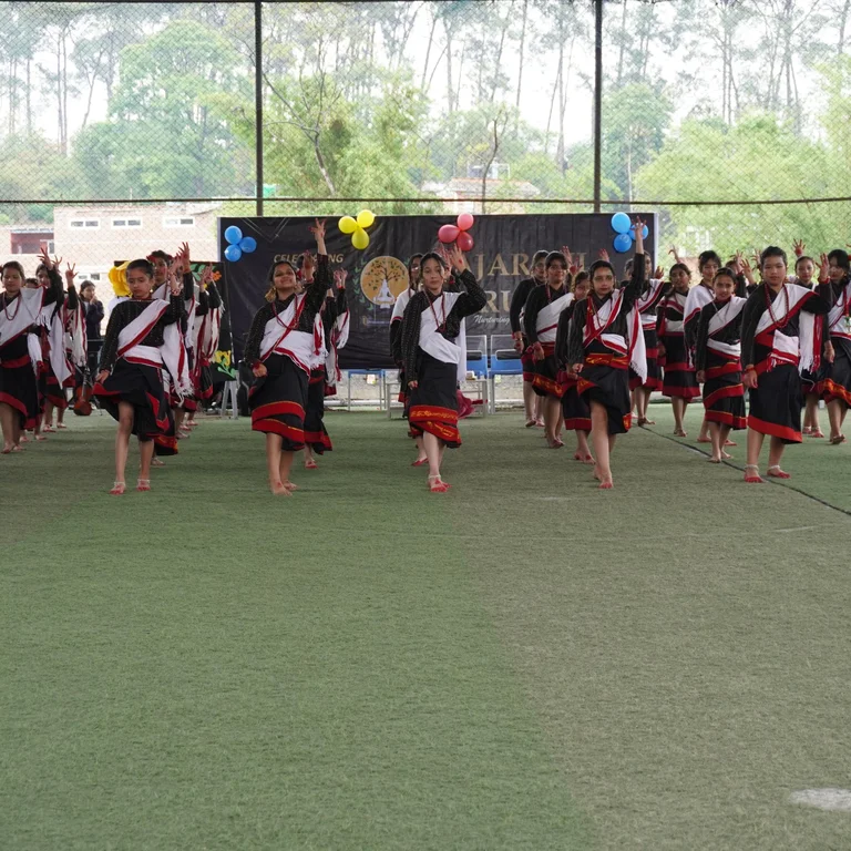 RG students performing a cultural dance
